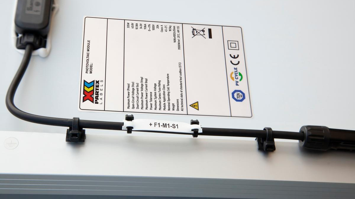 Płaski oznacznik kablowy - Z polem do opisu | Partex